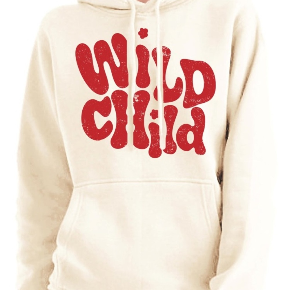 WILD CHILD PRINTED HOODIE  -